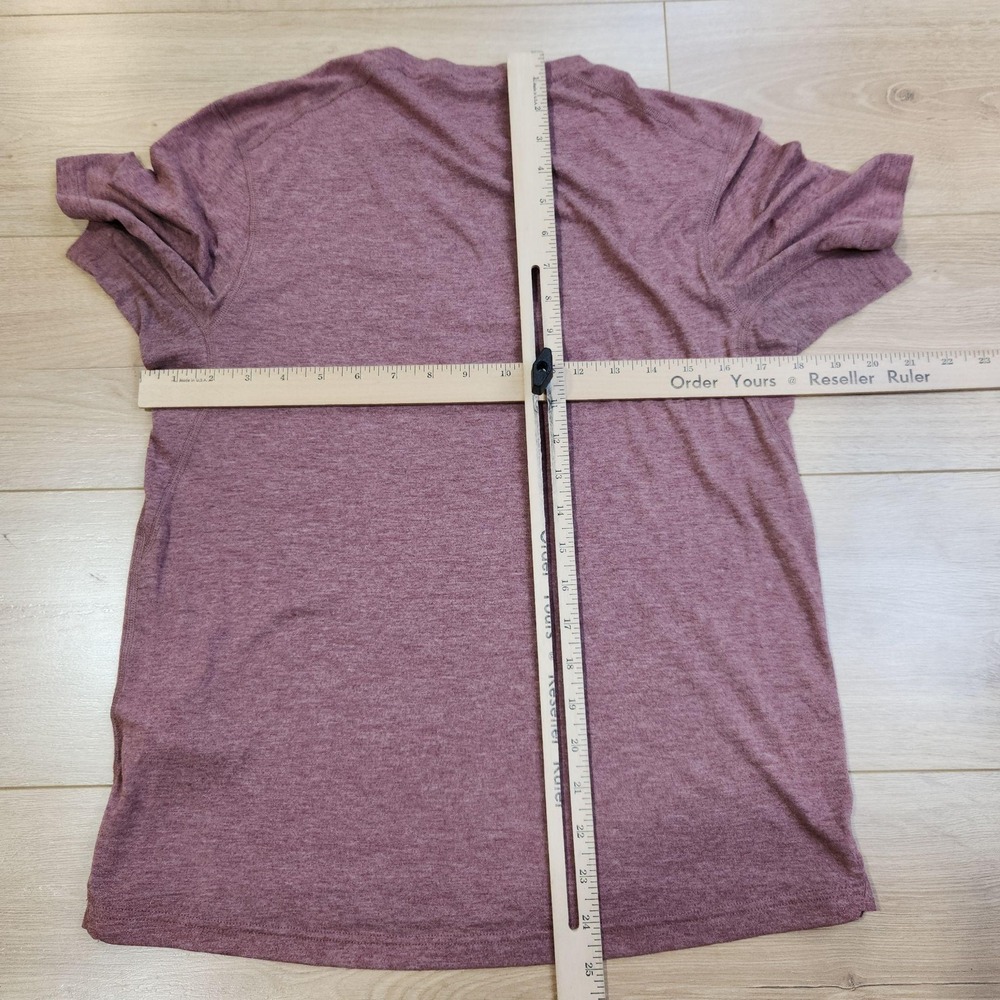 Patagonia Capilene Cool Trail Shirt Mens Small Purple Short Sleeve Lightweight - Picture 6 of 9